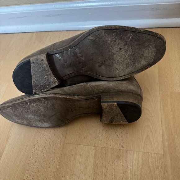 ORO Los Angeles Boots Men's 11 Gray The Alpaca Granada Chelsea Suede Leather - Picture 5 of 9